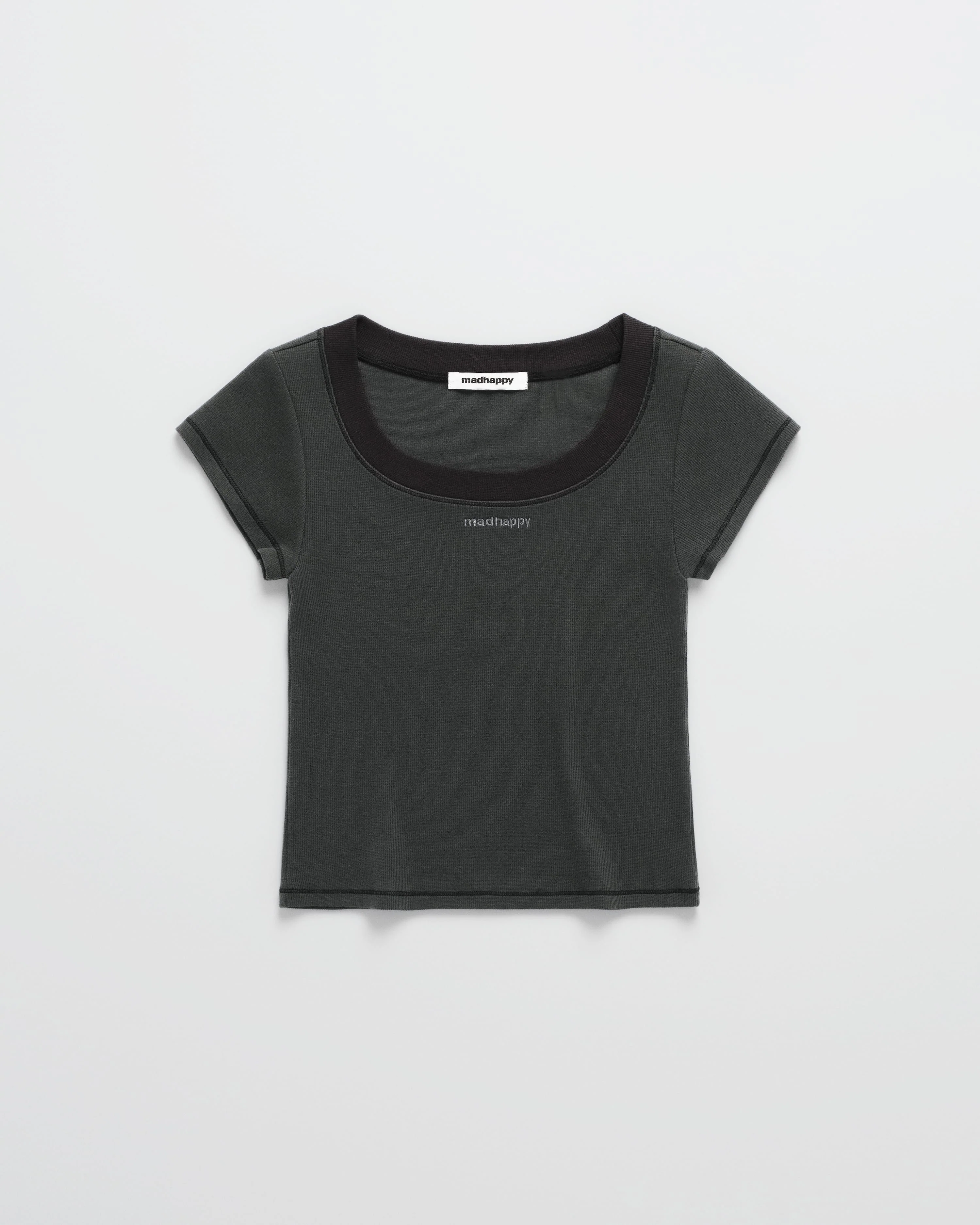 Lounge Cropped Rib Tee