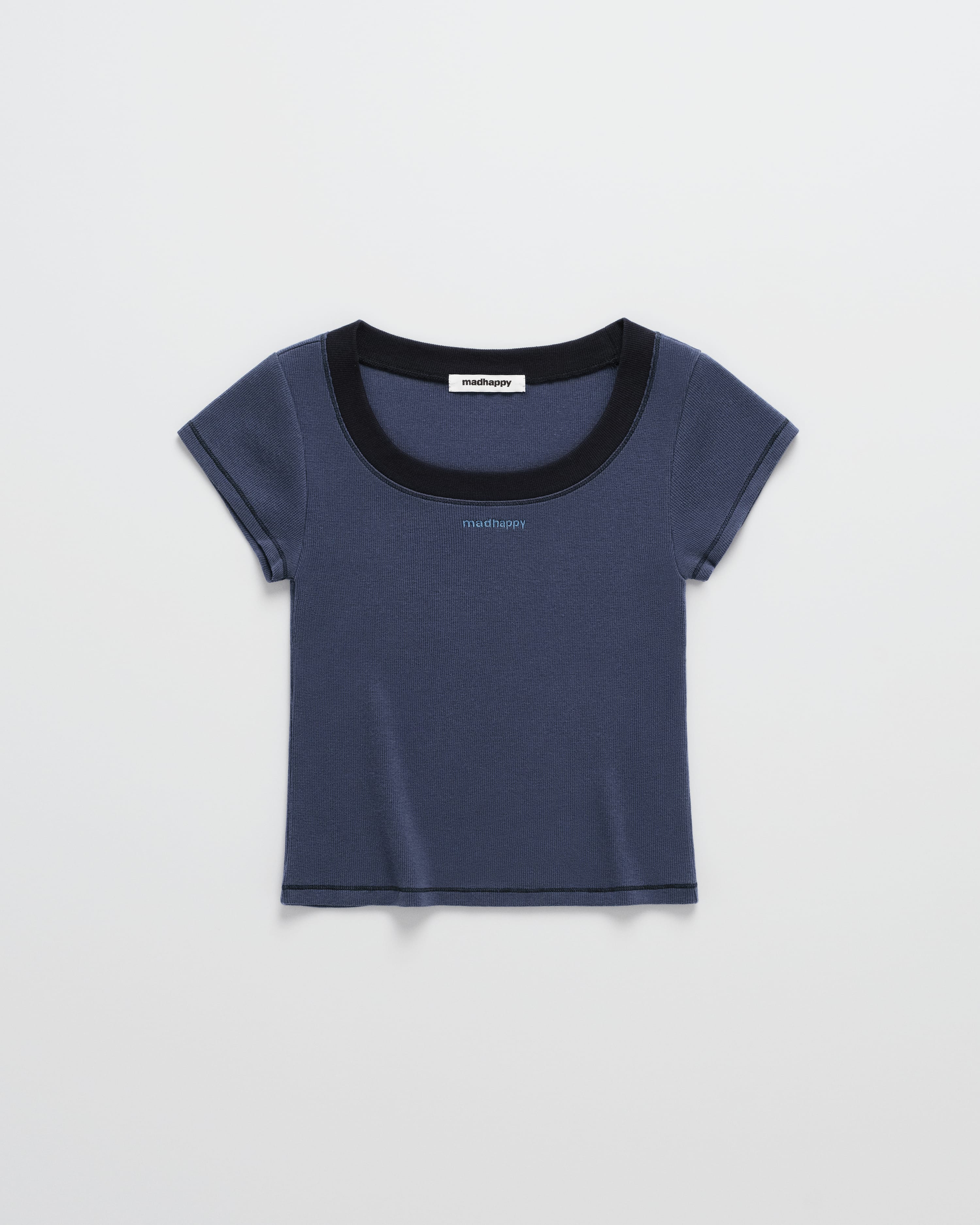 Lounge Cropped Rib Tee