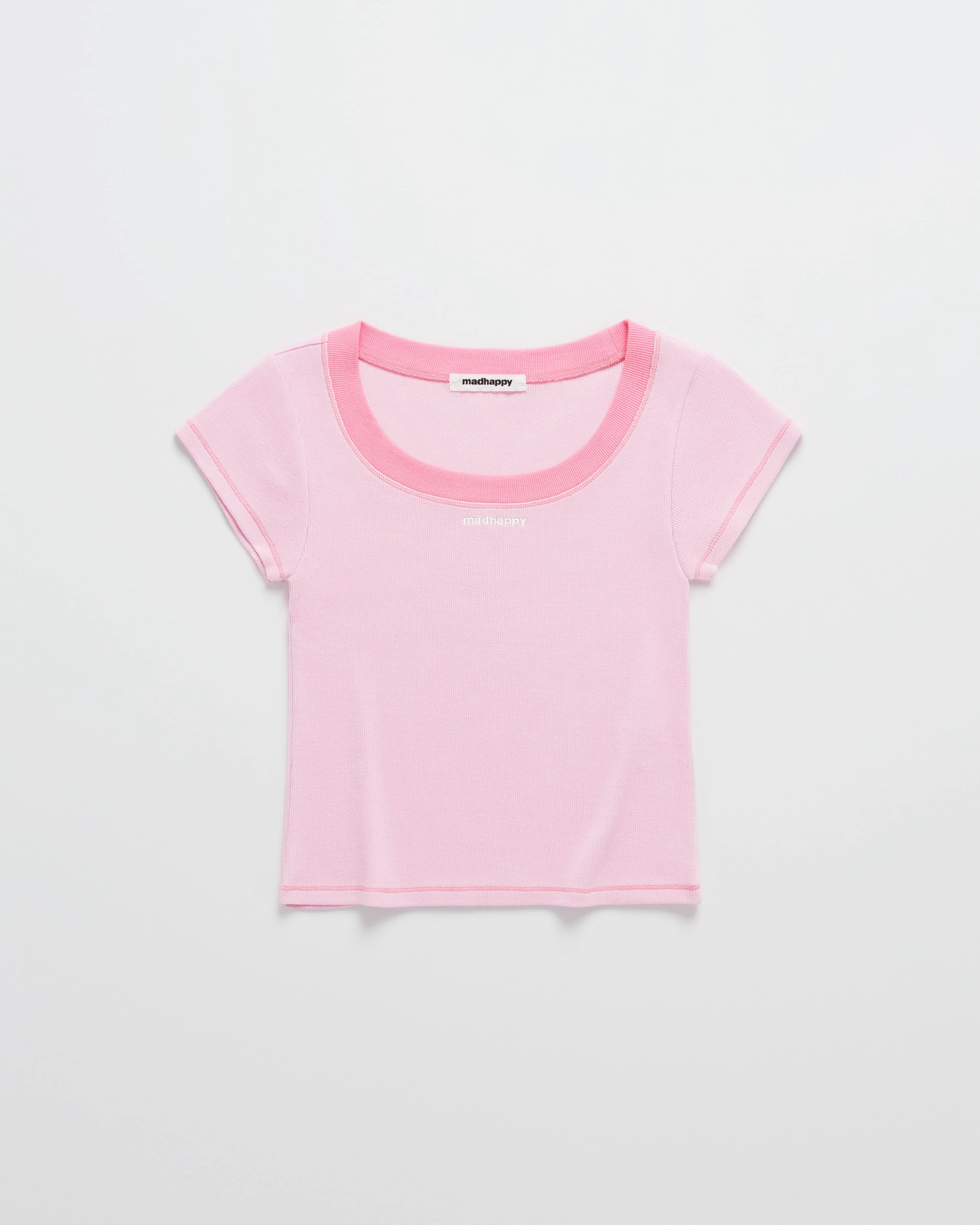 Lounge Cropped Rib Tee