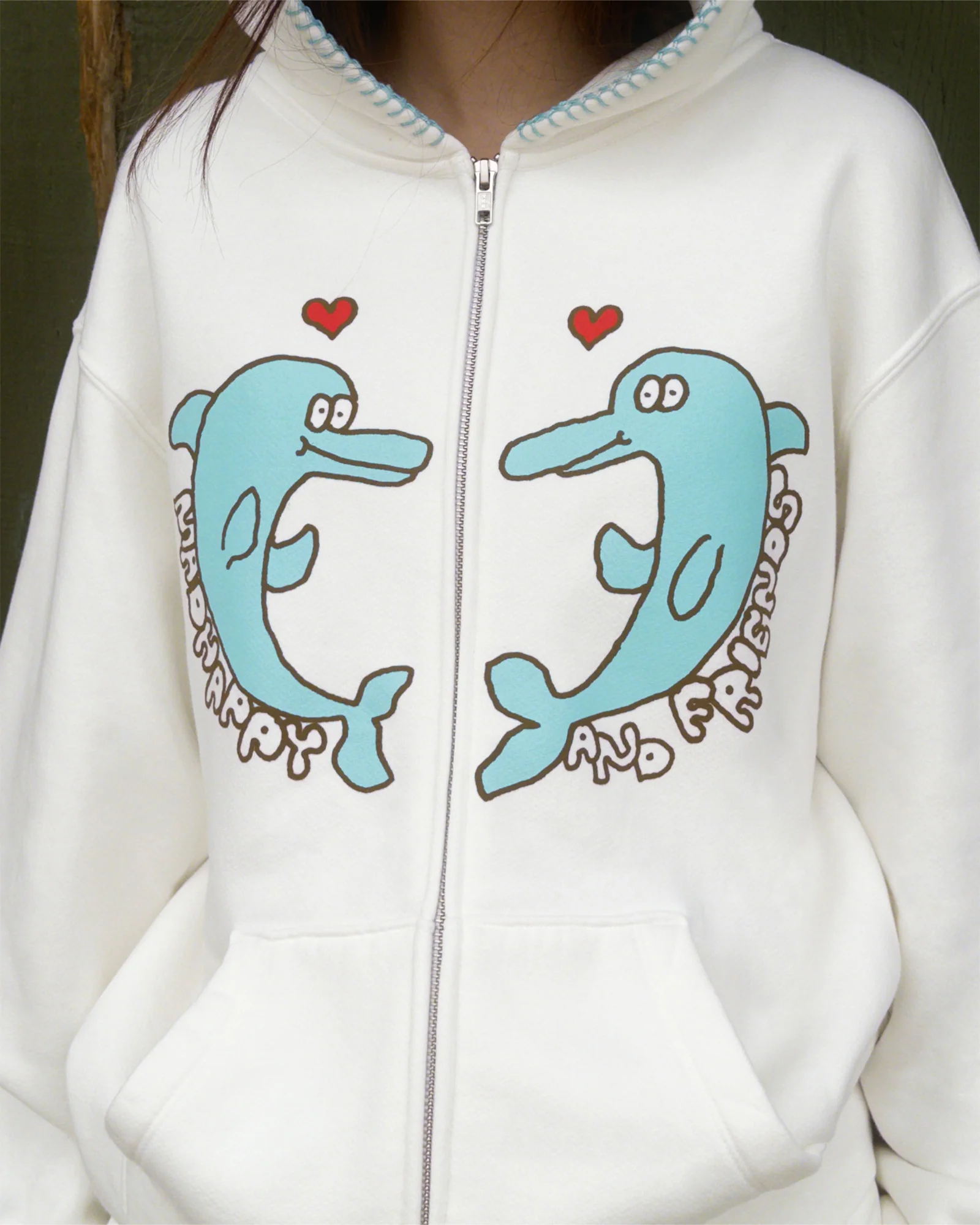 Dolphin Fleece Zip Up