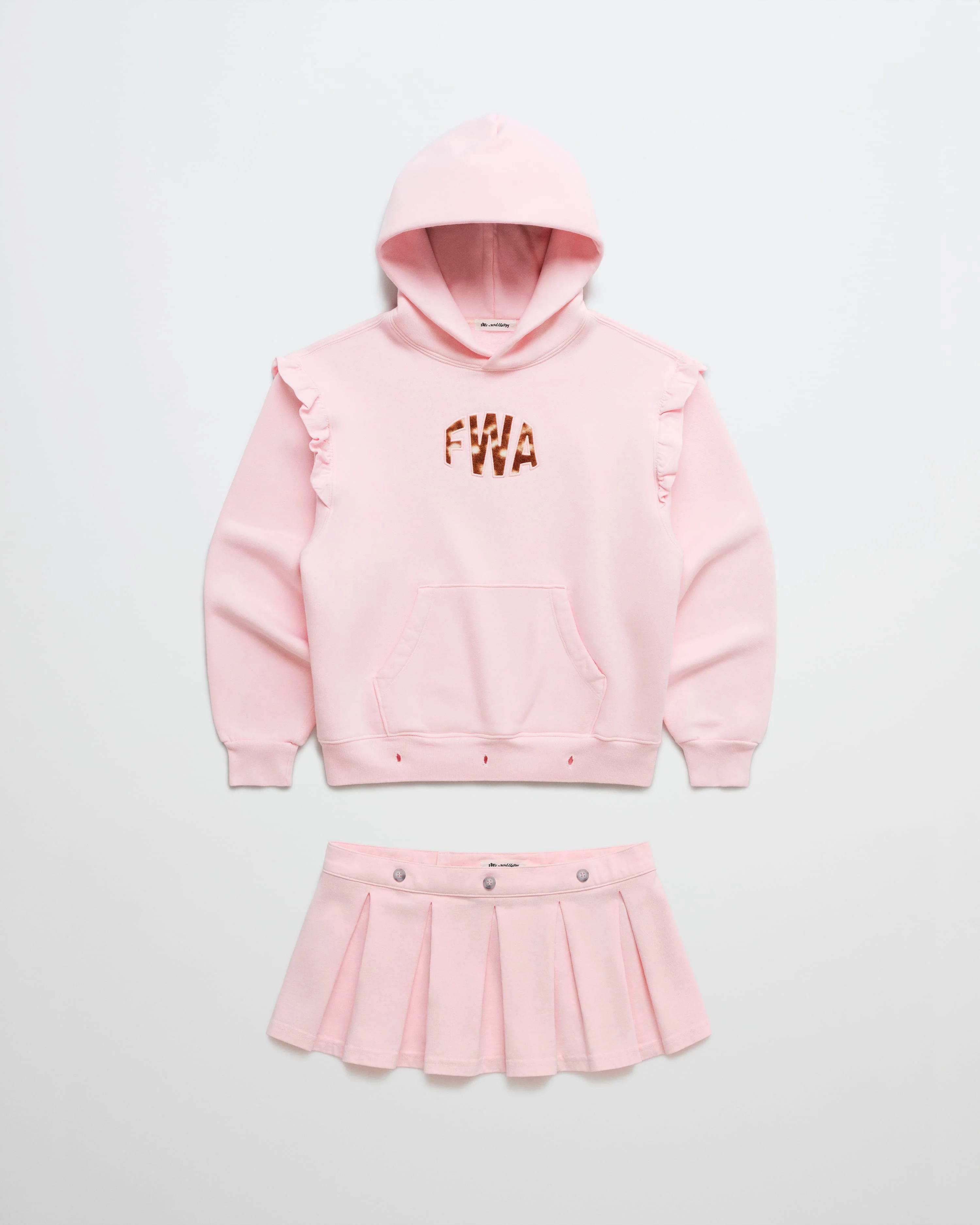 FWA Applique Fleece Hoodie with Removable Skirt
