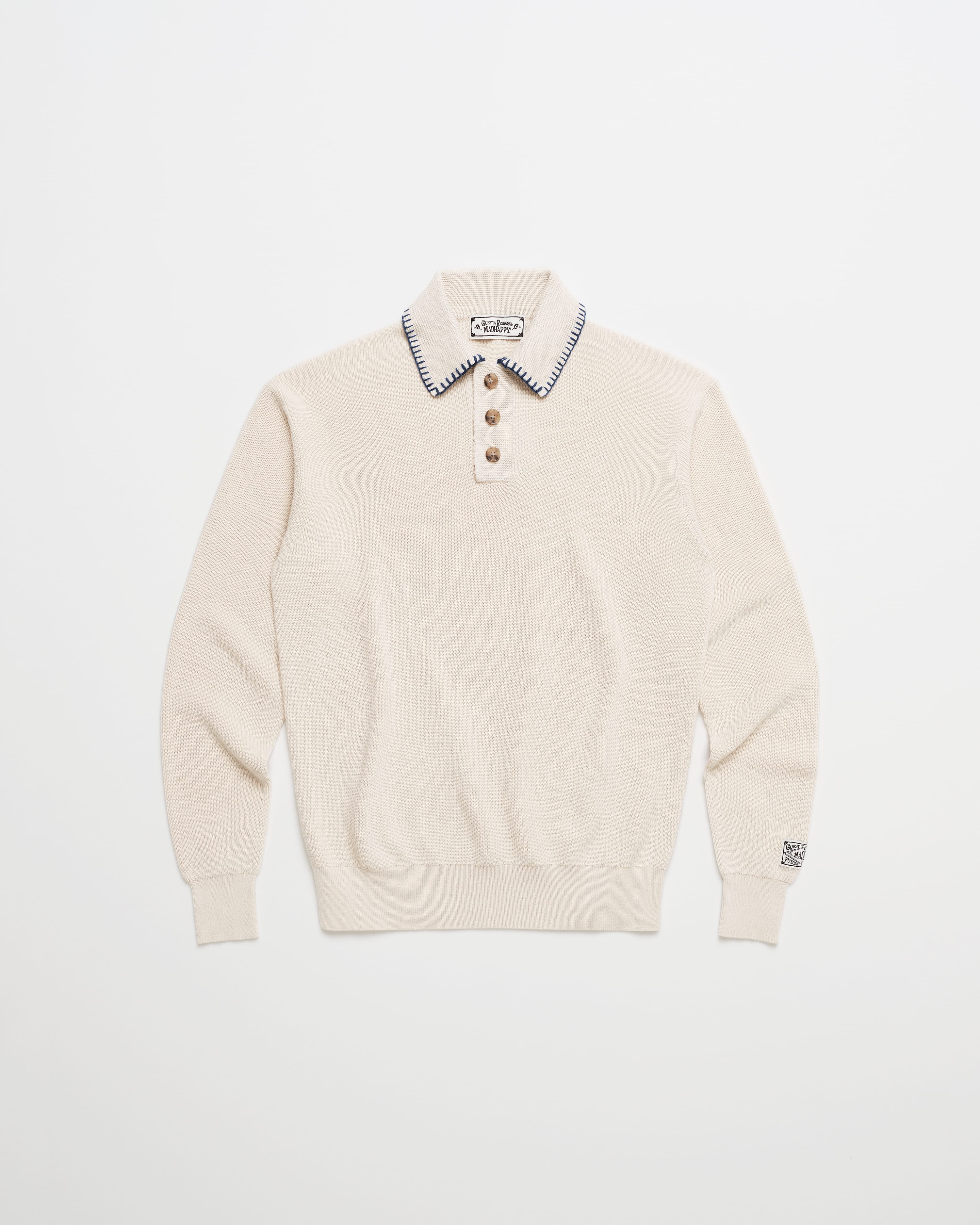 Guest In Residence Rib Knit Polo