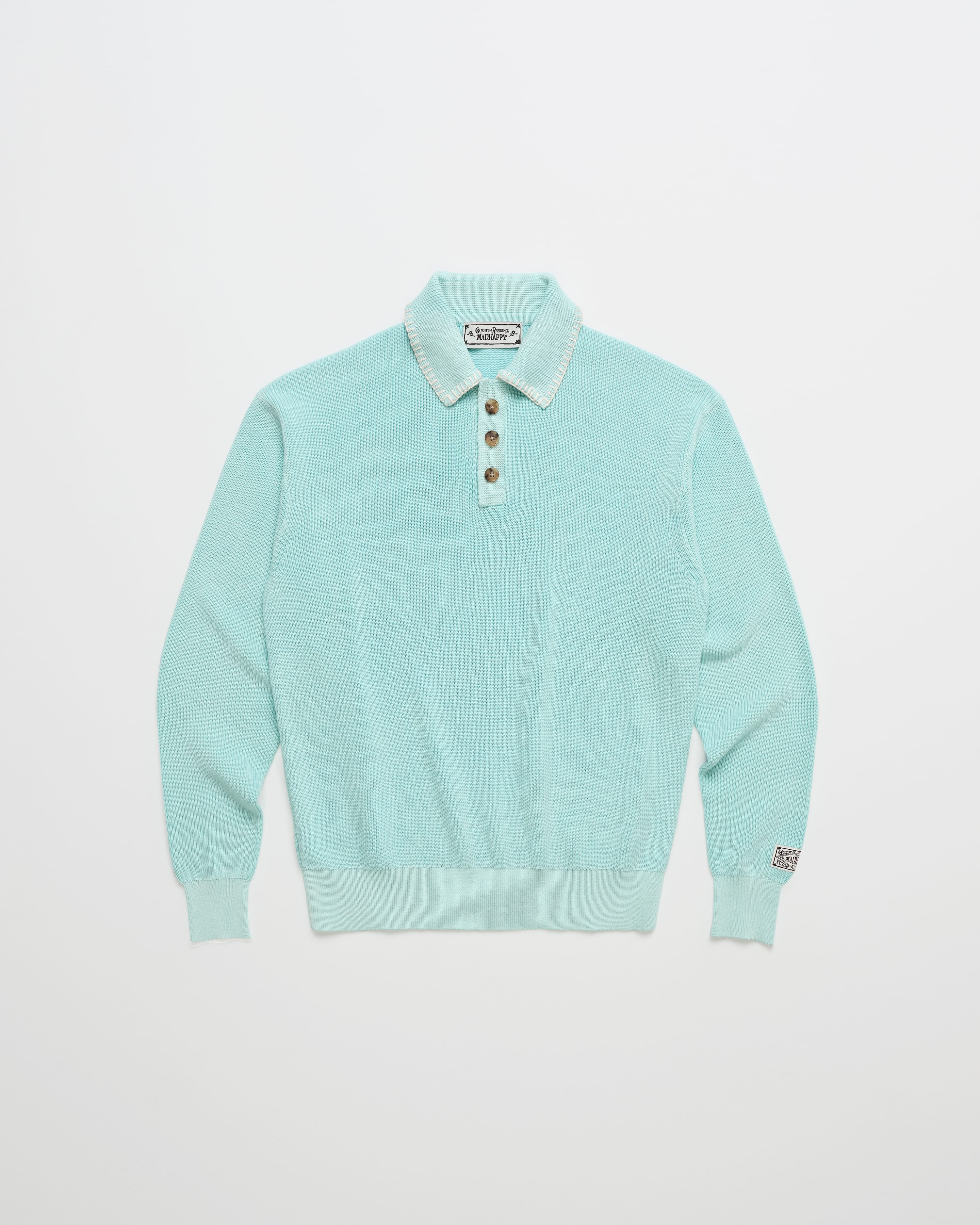 Guest In Residence Rib Knit Polo
