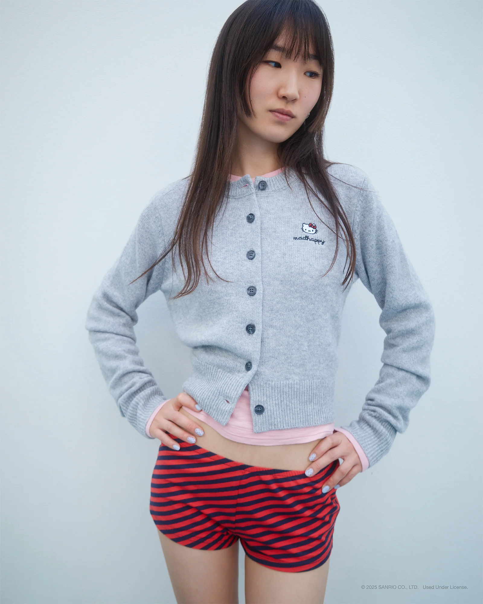 Hello Kitty® Heart Crewneck Cardigan