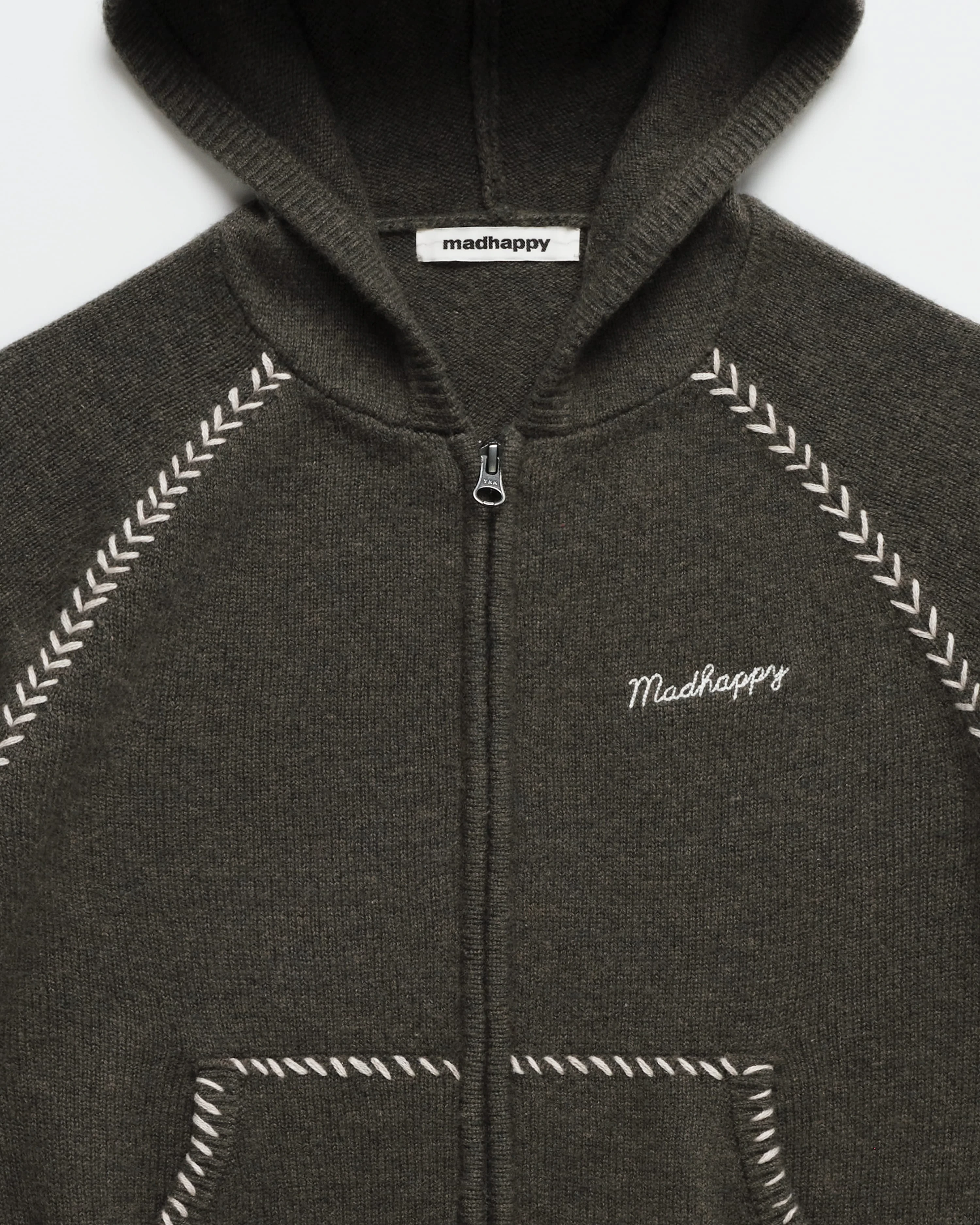 Knit Zip Up Hoodie