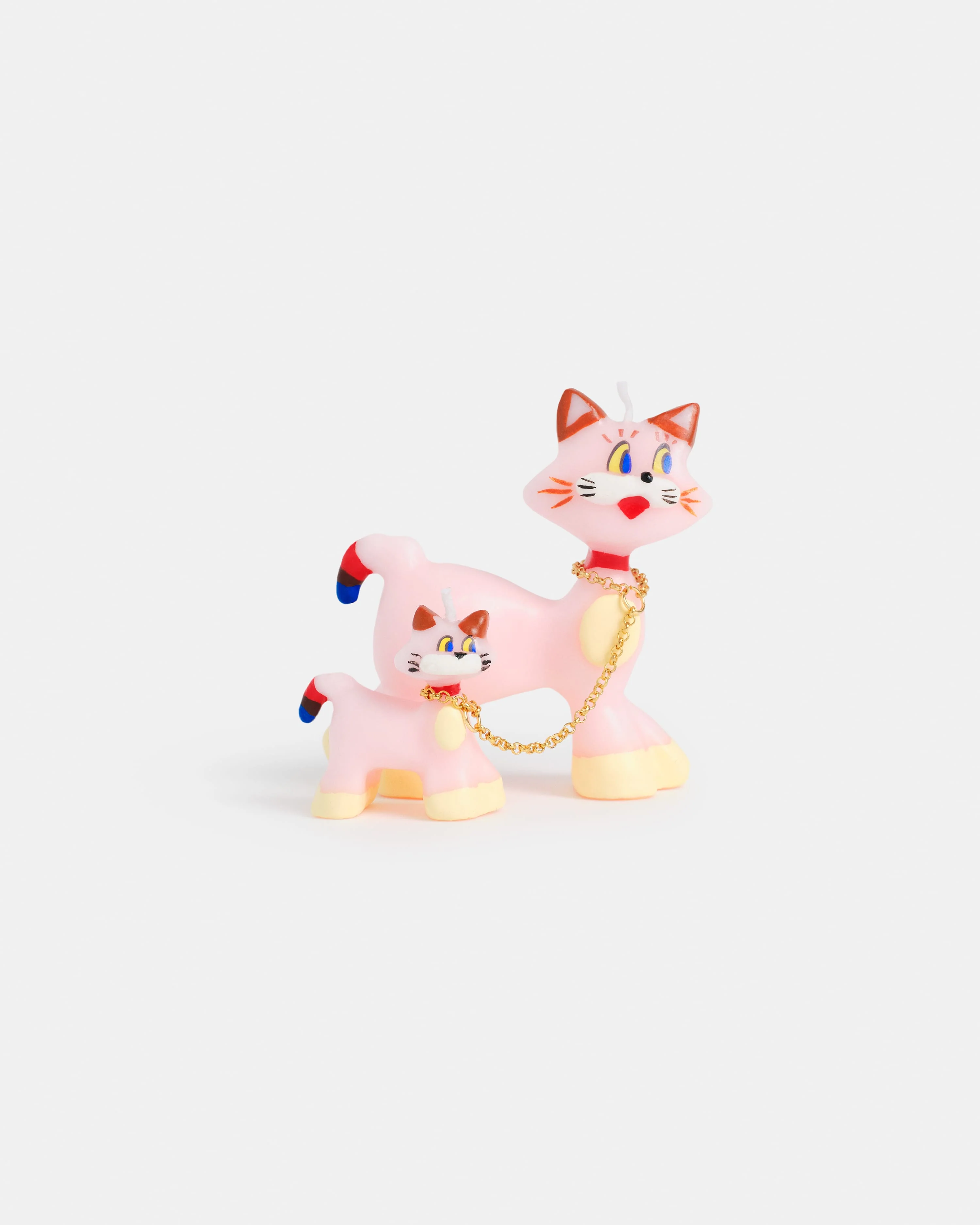 Olga Goose Pink Cats Candle