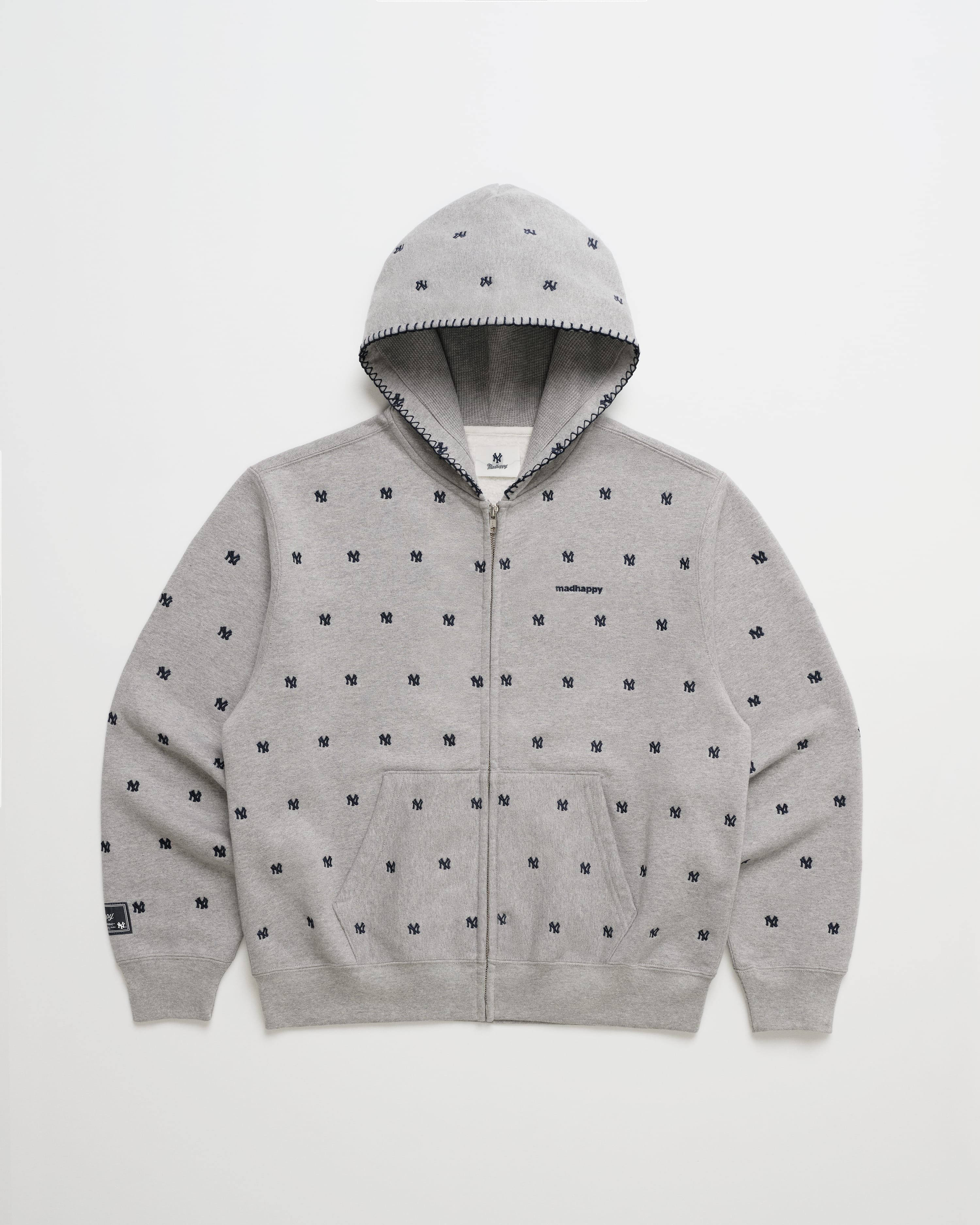 Yankees All Over Embroidered Fleece Zip Up