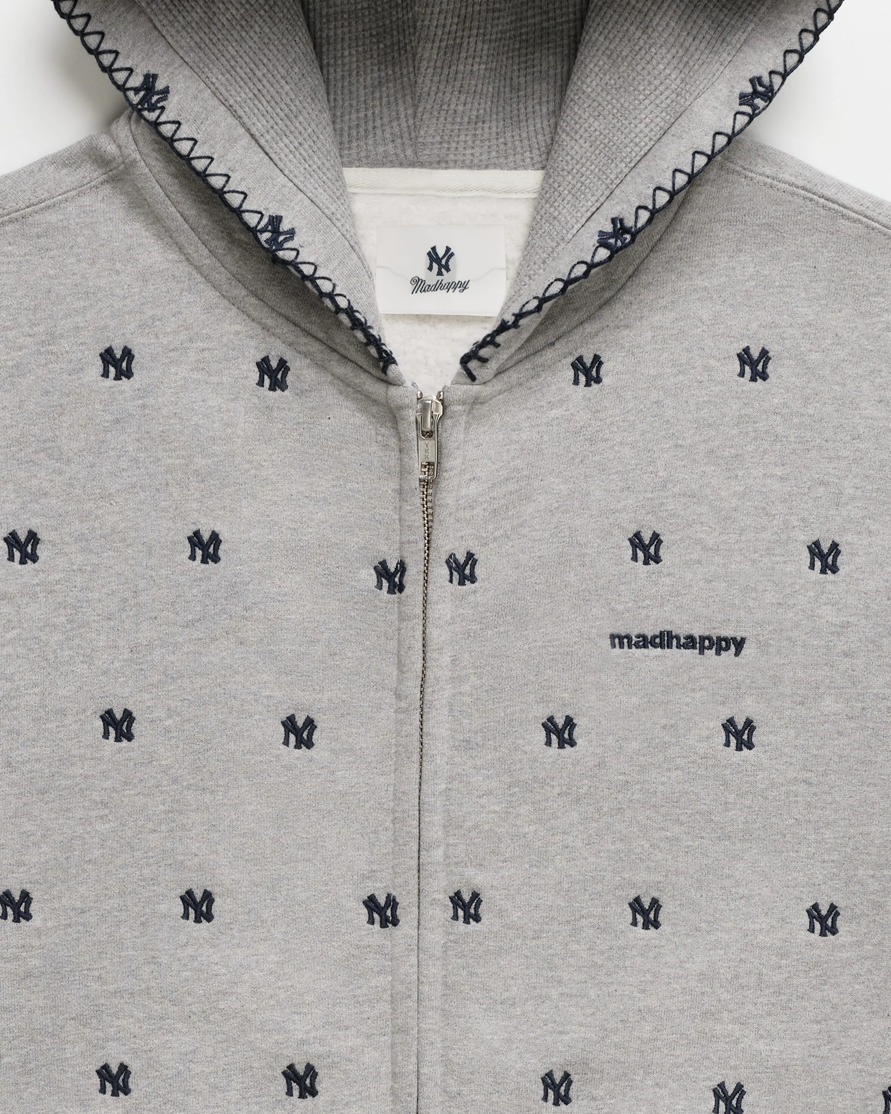 Yankees All Over Embroidered Fleece Zip Up
